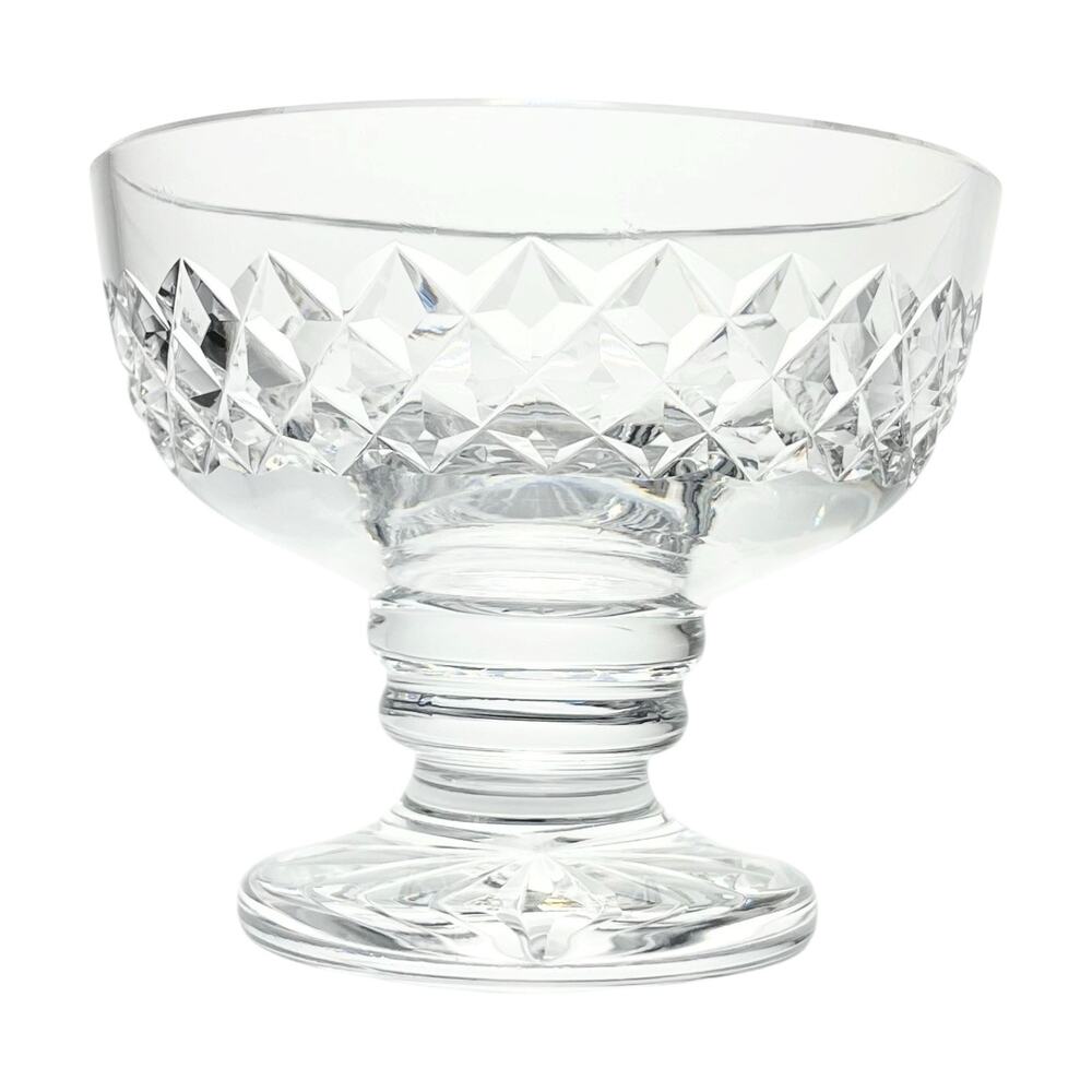 Waterford Crystal Footed Pedestal Compote Catchall Decorative Bowl 5” Signed
